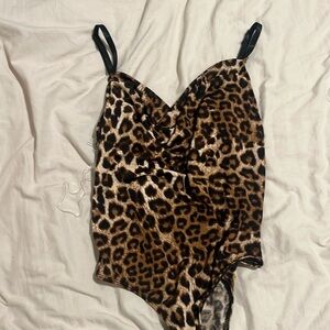 Cheetah print body suit